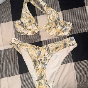 Abercrombie & Fitch Yellow Floral Bikini